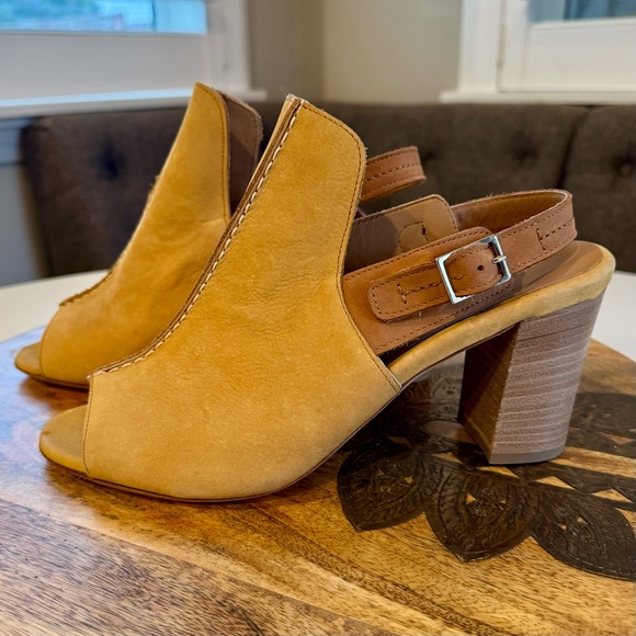 Italian leather buttery soft Firenze.Studio Tango Suede slingback mule size 10 - Picture 2 of 12